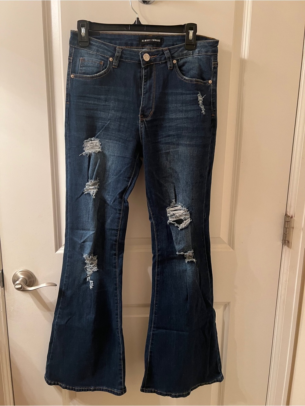 Distressed Dark Wash Jeans